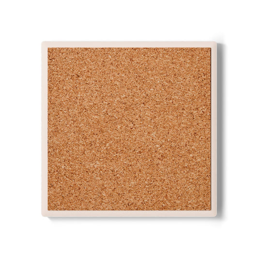 Beach Cowboy Boots & Hat Ceramic Coaster